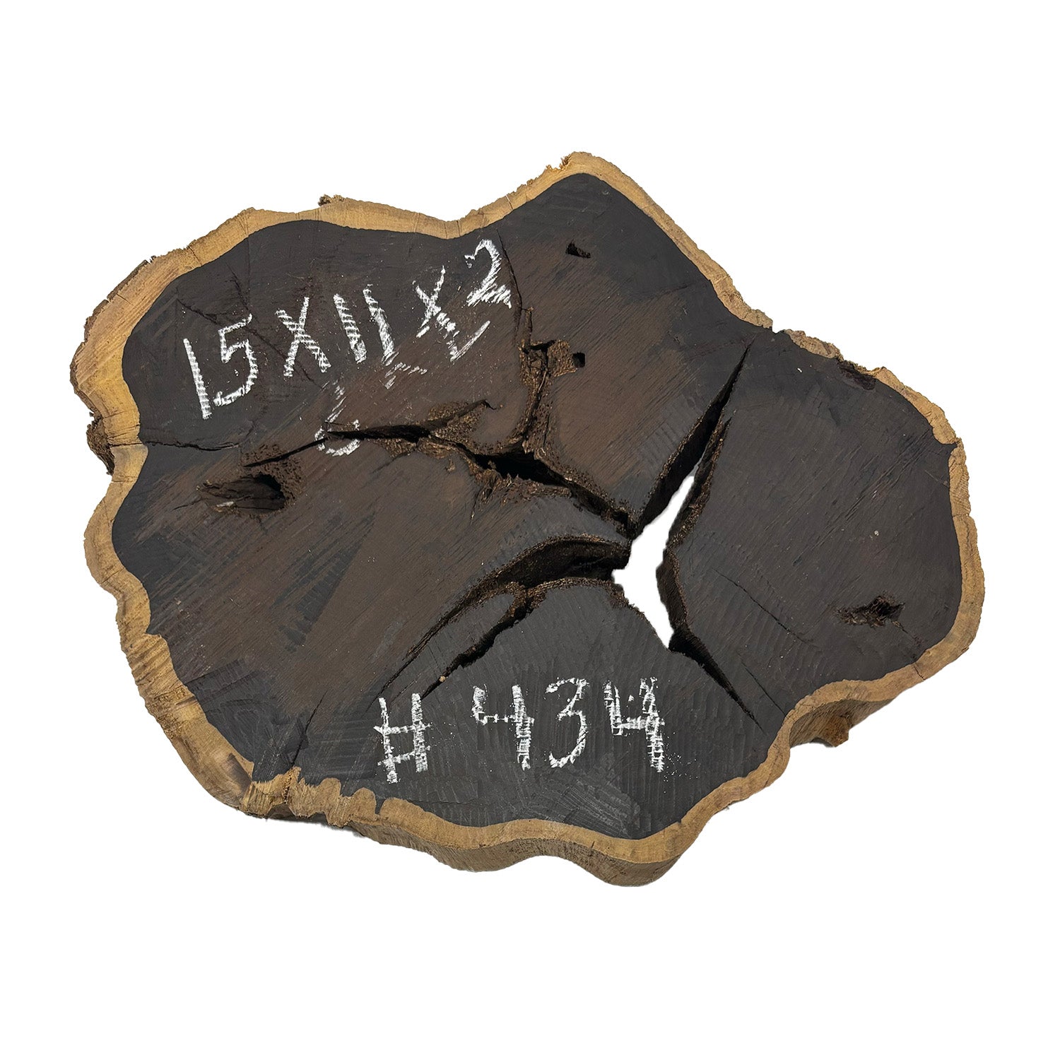 African Blackwood Live Edge Slab/Cookies - 15