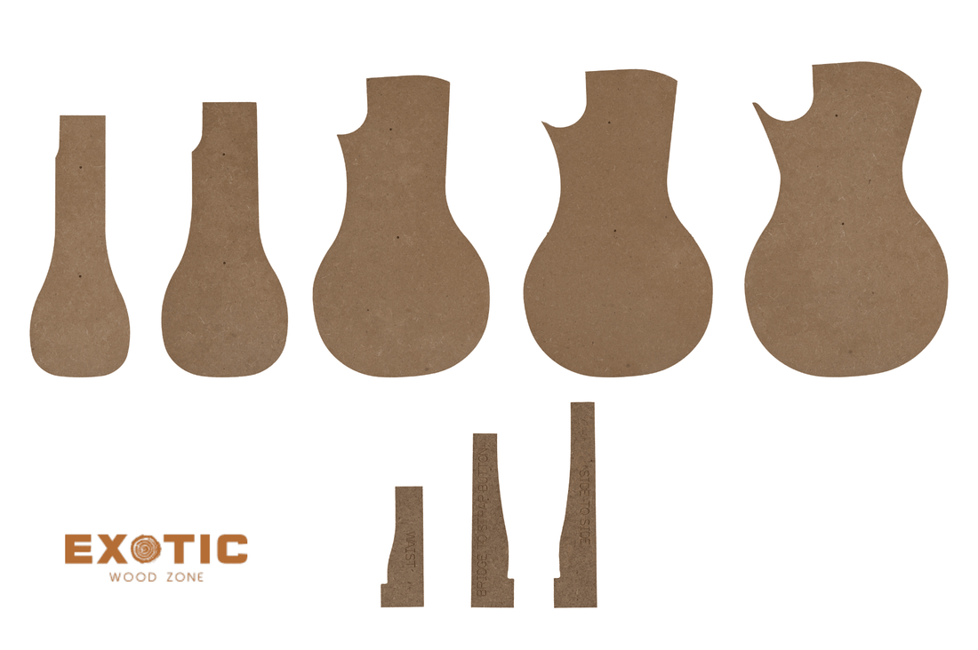 Template Kit for Carved-Top LP Standard-Style Guitars - Exotic Wood Zone - Buy online Across USA 