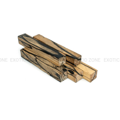Pack of 10, Black and White Ebony Pen Wood Blanks 3/4&quot;x 3/4&quot;x 6&quot; - Exotic Wood Zone - Buy online Across USA 