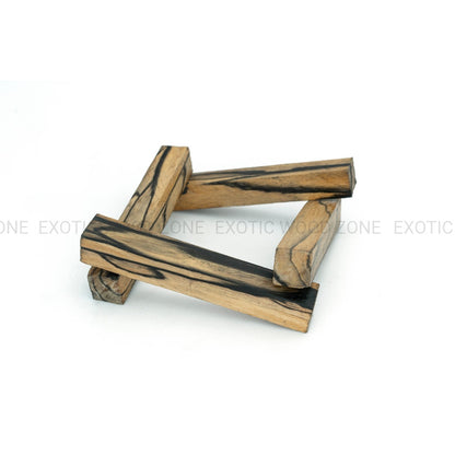 Pack of 10, Black and White Ebony Pen Wood Blanks 3/4&quot;x 3/4&quot;x 6&quot; - Exotic Wood Zone - Buy online Across USA 