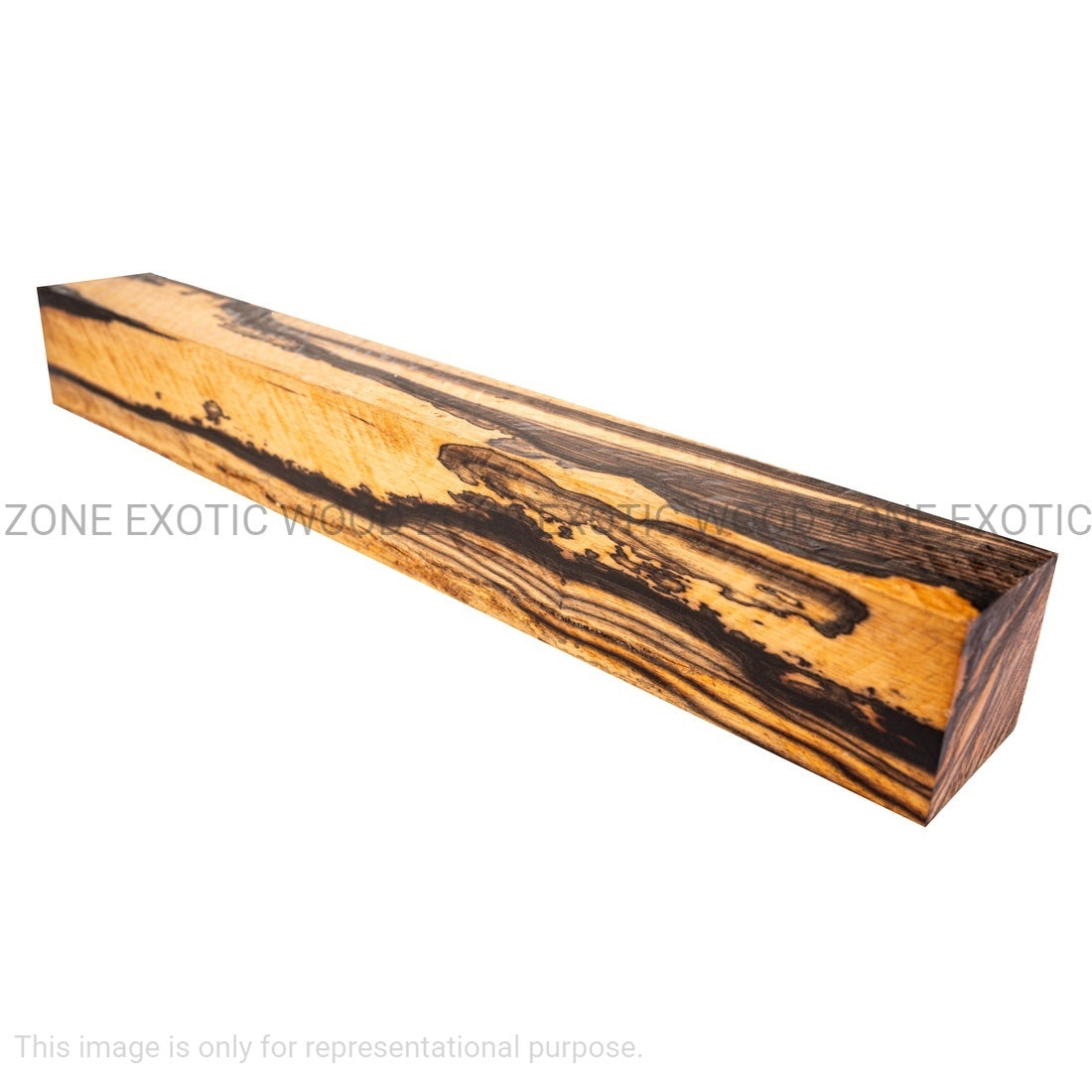 Pack of 5, Black and White Ebony Hobby Wood/ Turning Blanks 1&quot;x 1&quot;x 12&quot; - Exotic Wood Zone - Buy online Across USA 