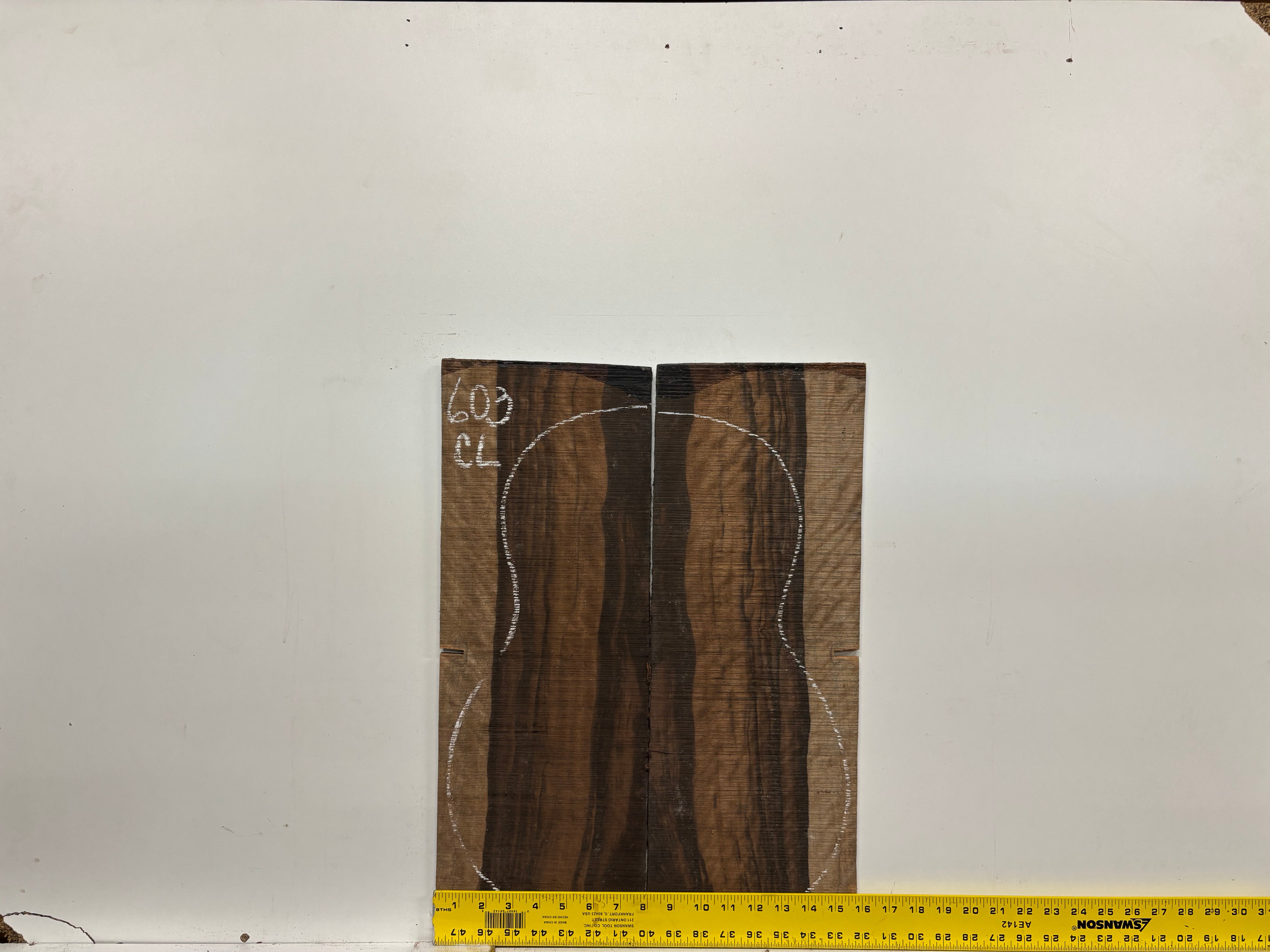 Pack of 10, Indian Rosewood Thin Stock Lumber Board Blank 6" x 23/8