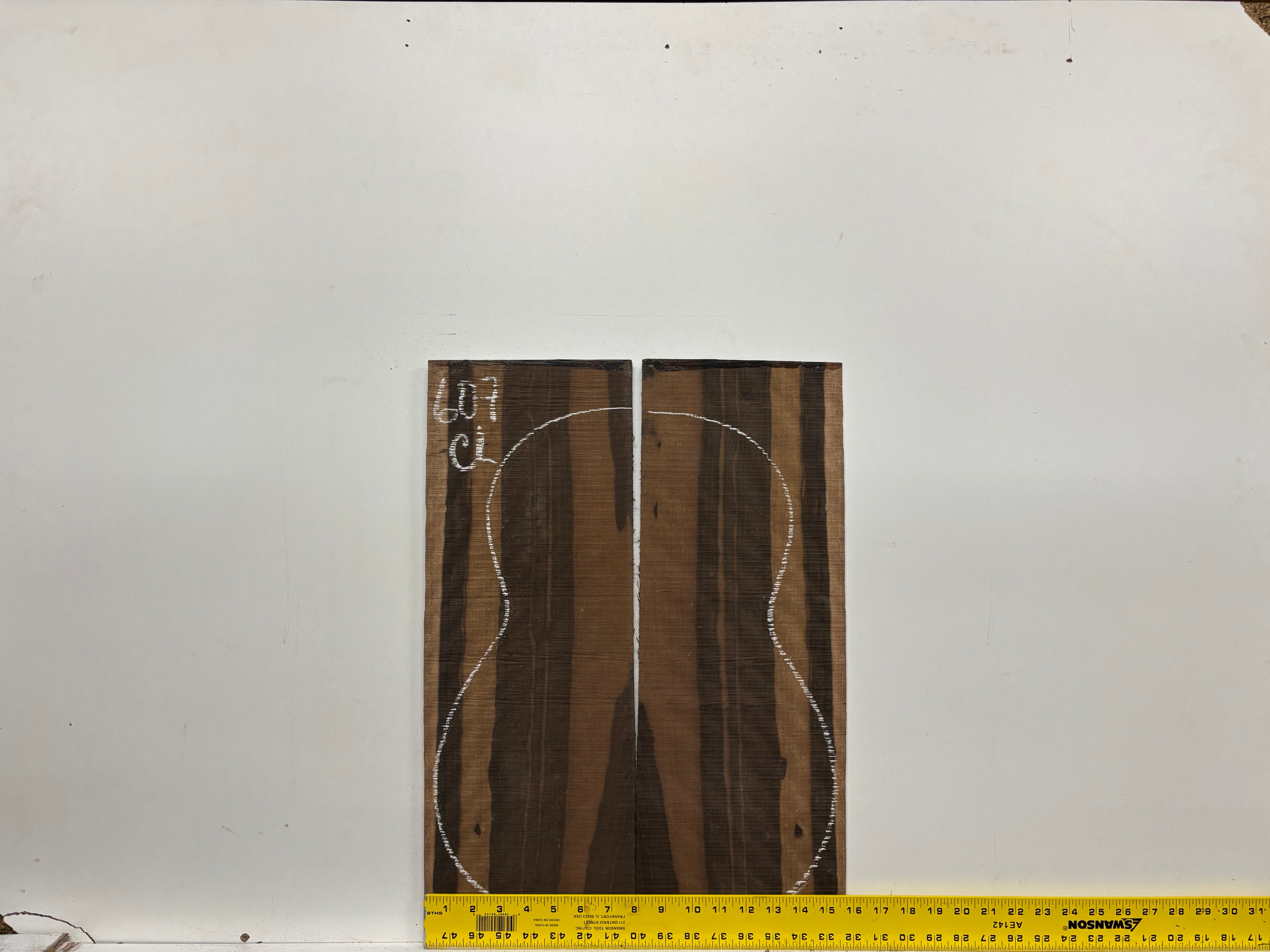 4 Pack, 2 Species, Black Palm + Cherry Turning Wood Blanks 6" x 2" x 2