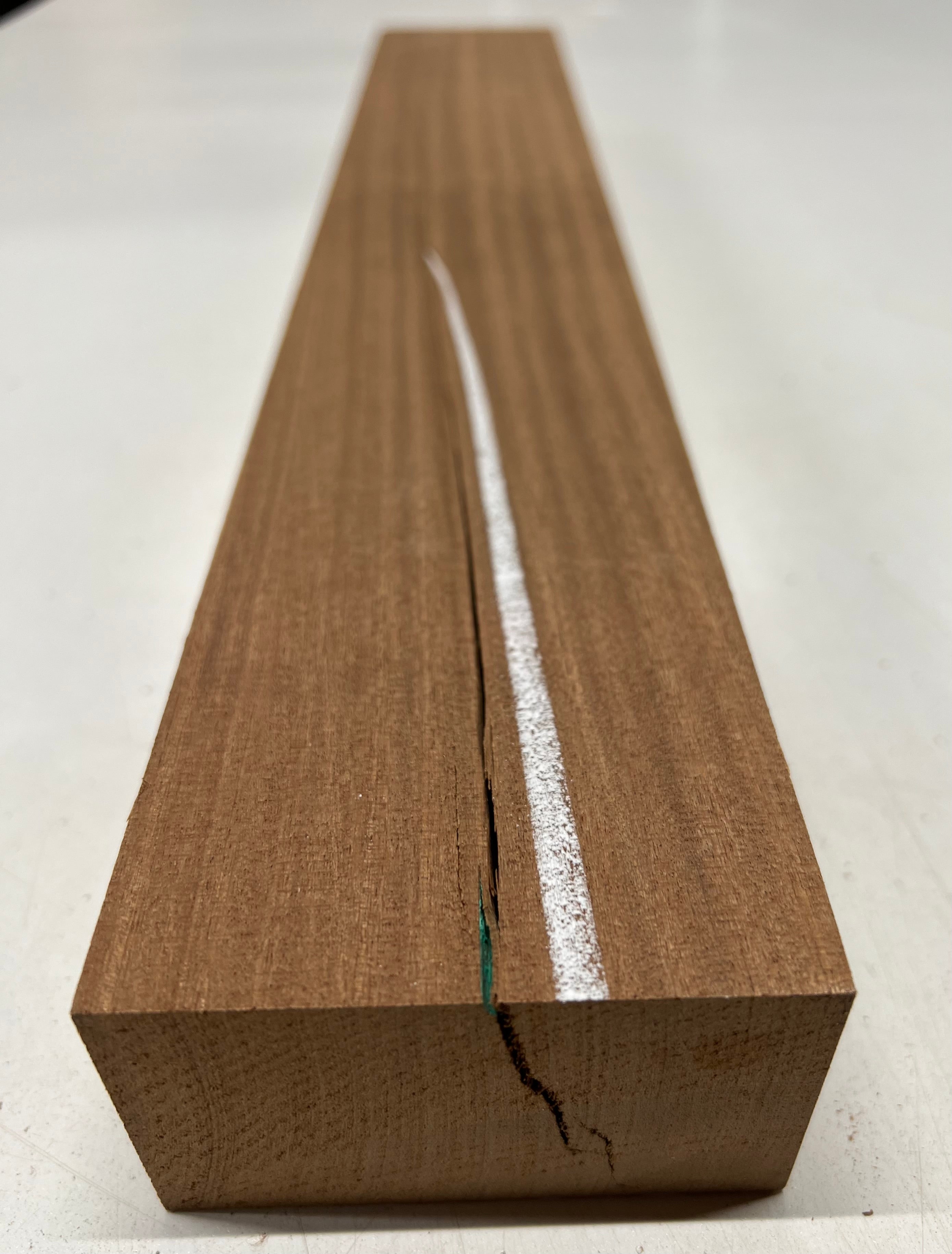 Sapele Lumber Board Wood Blank 21&quot;x 3-3/8&quot;x 1-7/8&quot; 