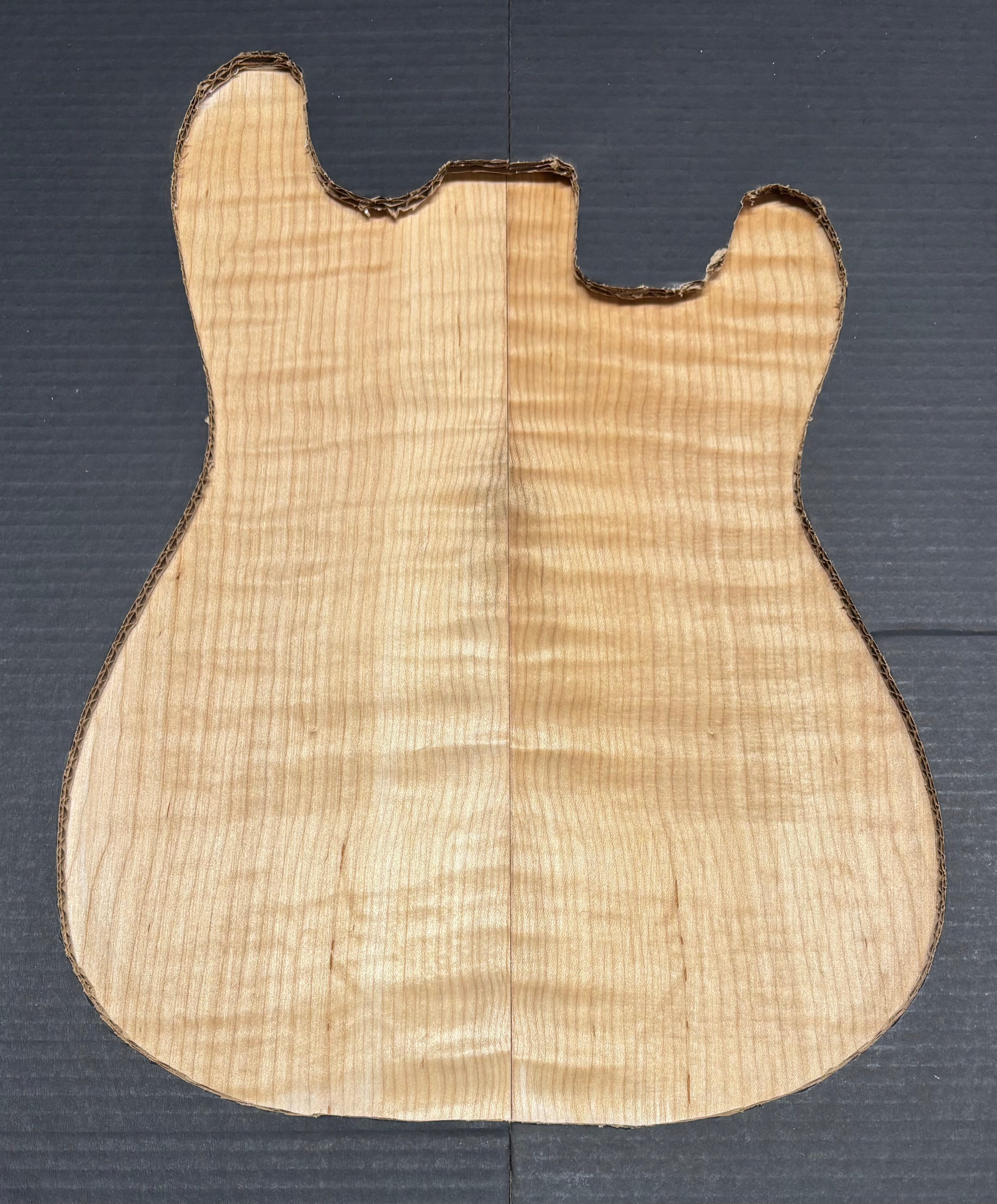 Flame Soft Maple body top材 Flame Hard Maple Guitar Drop Top AAAA Grade - 21