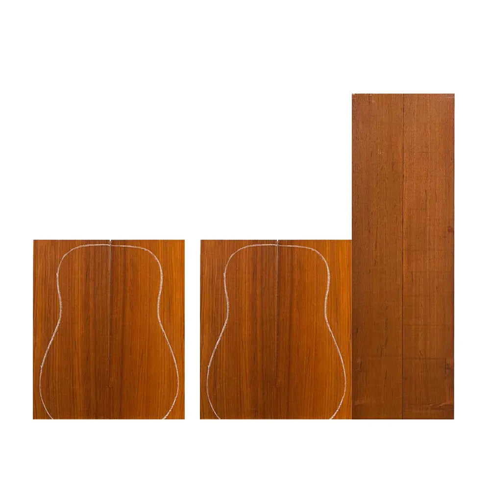Kit Liuteria Legno Acero Per Chitarra Acustica Ed Elettrica &ndash; Top, Fascia E Fondo Gi&agrave; Sagomati