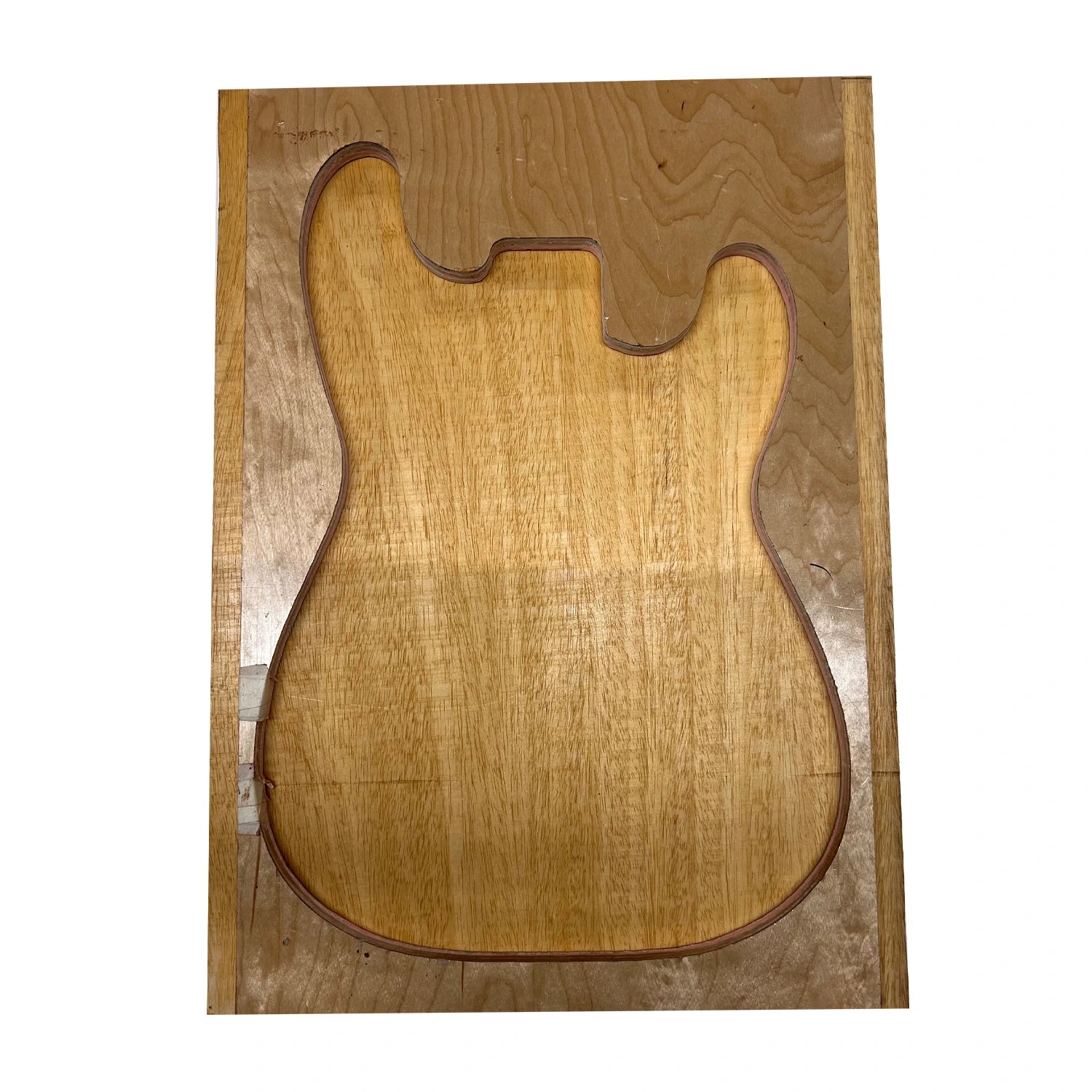African Swamp Ash/Ayous Electric/Bass Guitar Single Piece Wood Body Blanks 21.5″ x 15-3/4″ x 2-1/4″ 