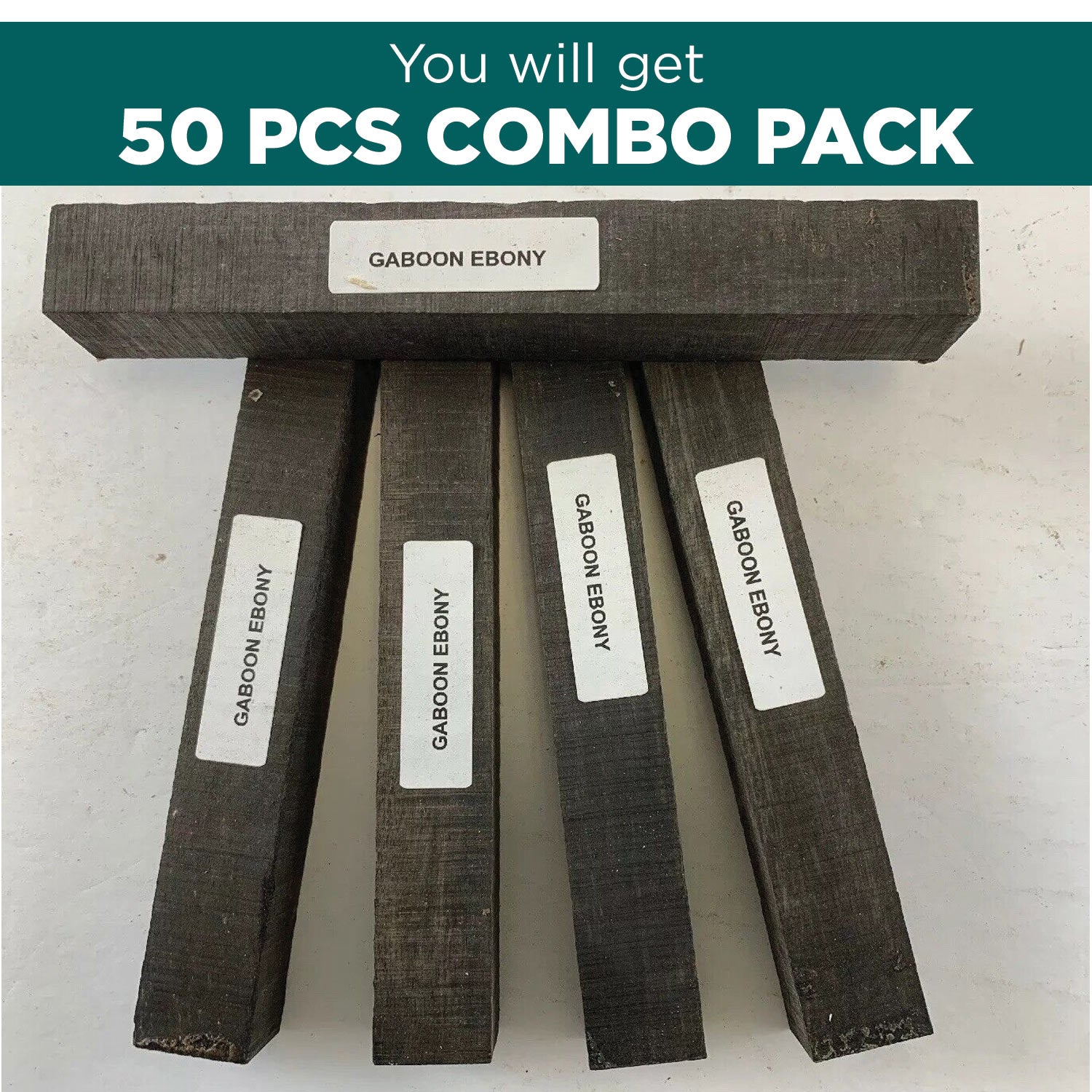 40 Exotic Wood Pen Blanks Combo Pack