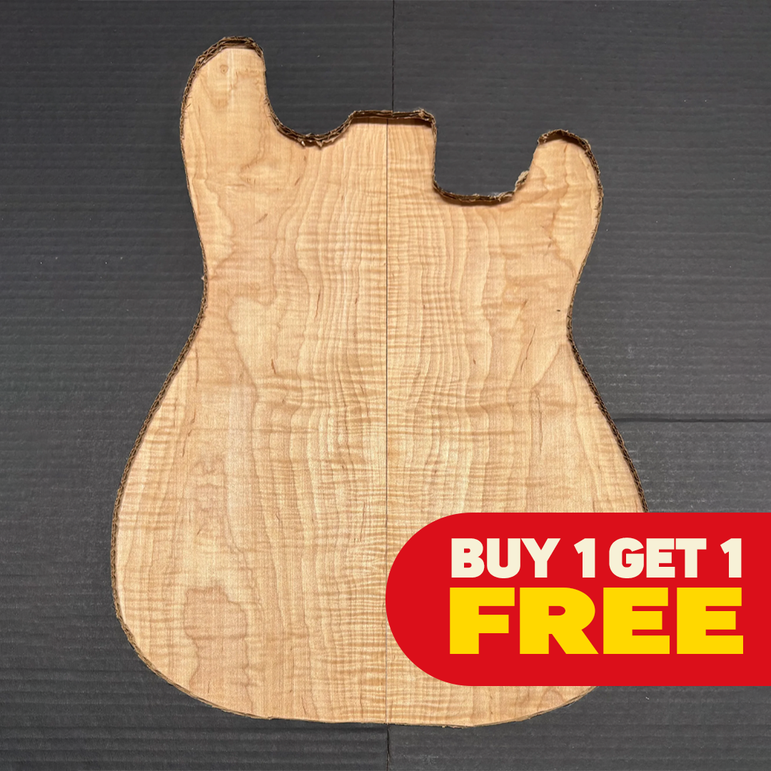 フレームメイプルドロップトップ Flame Hard Maple Guitar Drop Top (Buy 1 + Get 1 FREE) - Exotic