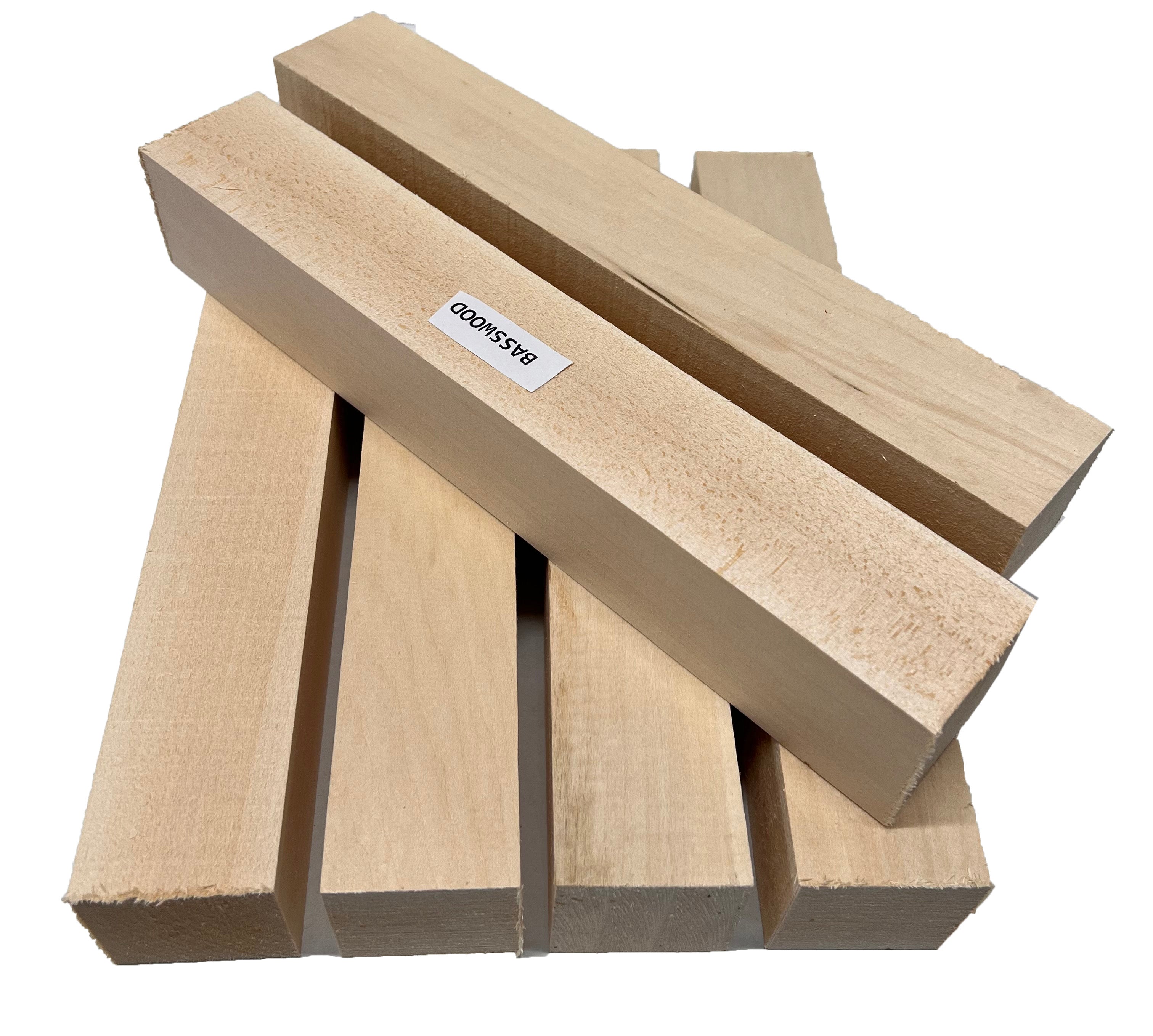 40 bloques de tallado de tilo, bloques de madera sin terminar de 4 x 1 x 1  pulgada para tallar, cubos de madera maciza suave para tallar madera