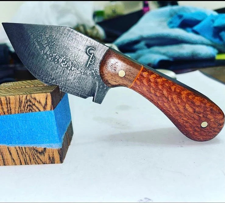 Leopard Wood Knife