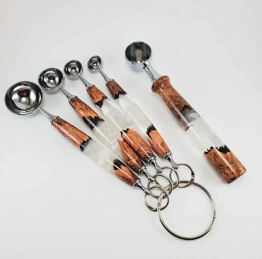 Wooden-Measuring-Spoons Exotic Wood Zone