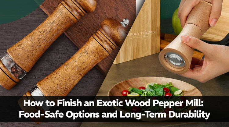 How to Finish an Exotic Wood Pepper Mill: Food-Safe Options and Long-Term Durability