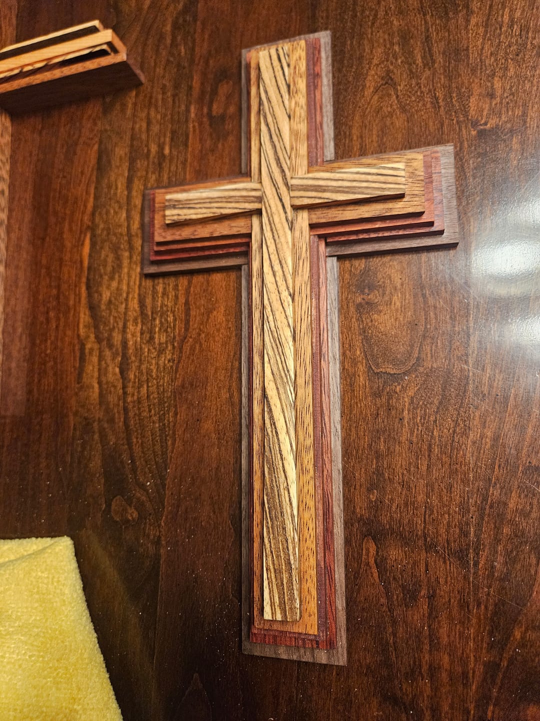 handcrafted wooden cross