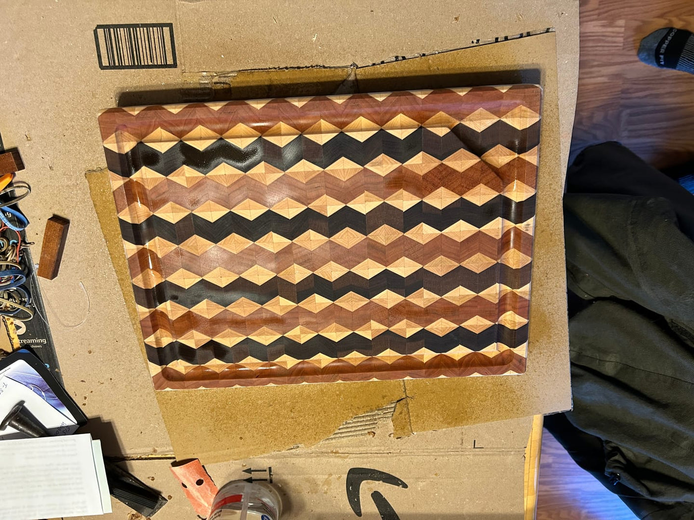 3d End Grain Cutting Board