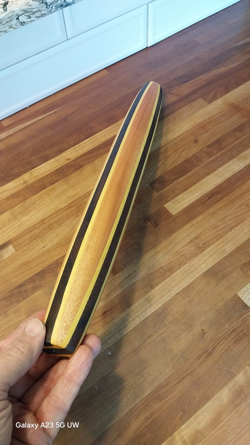 Wooden kayak paddle