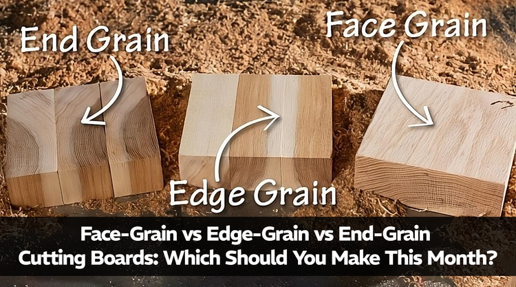 Face-Grain vs Edge-Grain vs End-Grain Cutting Boards: Which Should You Make This Month?