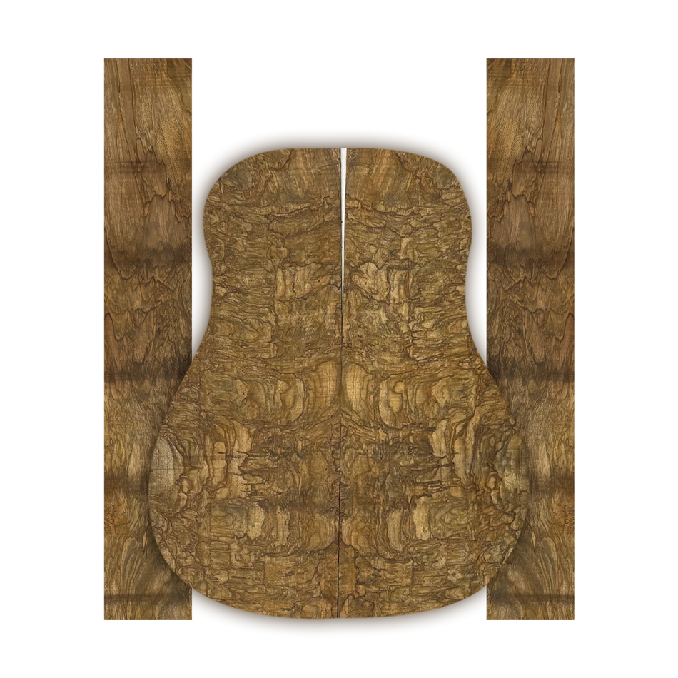 Figured-Flame-Mango-Guitar-Set Exotic Wood Zone