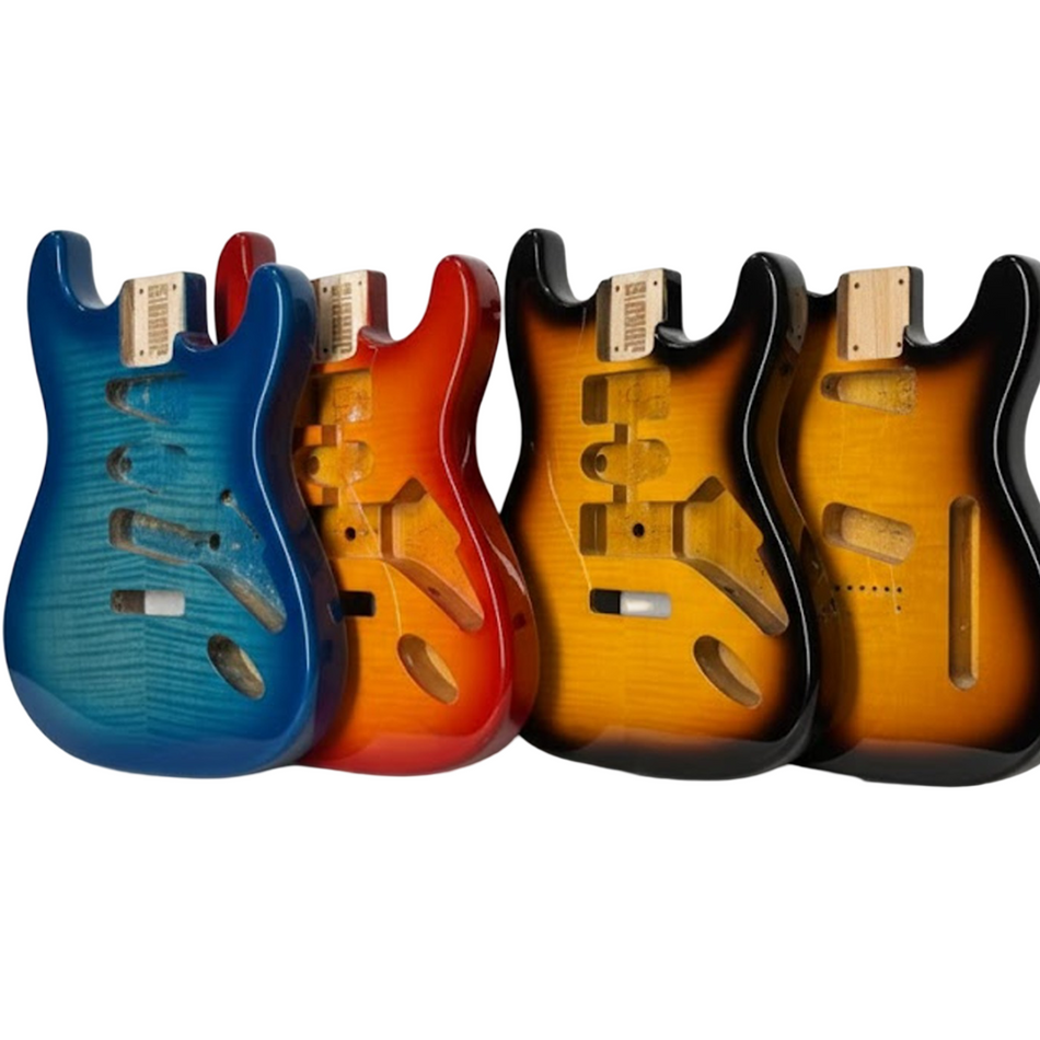 Painted-Guitar-Bodies Exotic Wood Zone