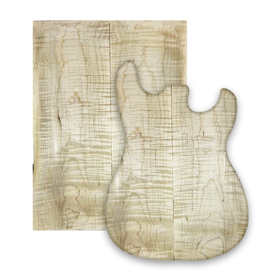 Flame-Hard-Maple-Guitar-Drop-Top-AAAA-Grade Exotic Wood Zone