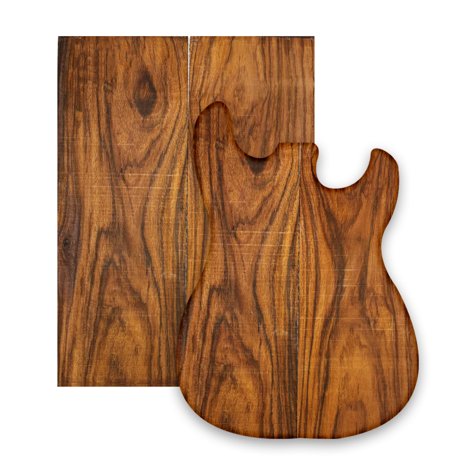 Rare-Tiger-Striped-Rosewood-Guitar-Drop-Top Exotic Wood Zone