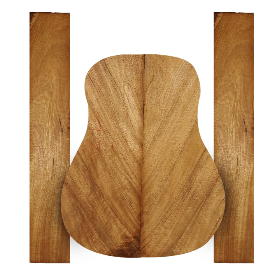 Rare-Striped-Flame-Honduras-Mahogany-Guitar-Set Exotic Wood Zone