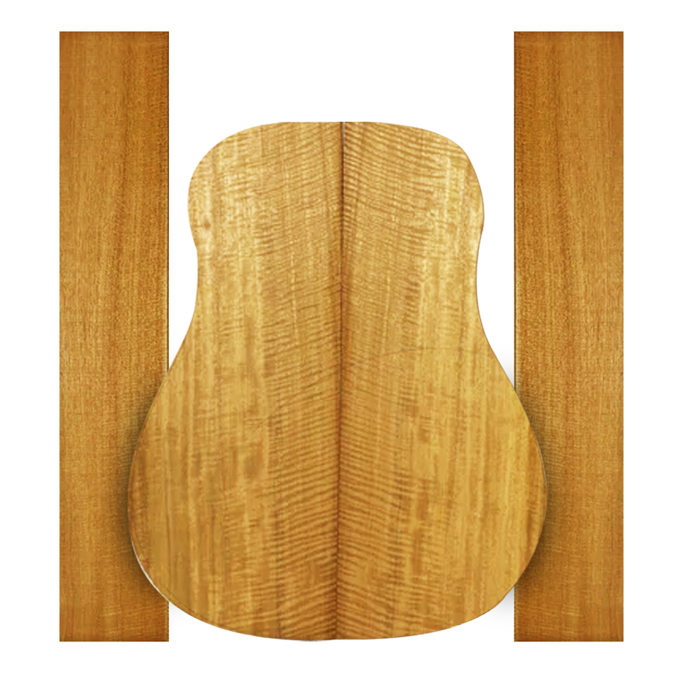 Flame-Genuine-Mahogany-Guitar-Back-and-Side-Set Exotic Wood Zone