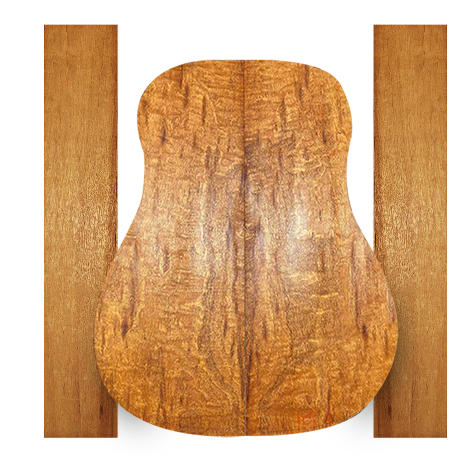 Rare-Peacock-Flame-Mahogany-Back-Set Exotic Wood Zone