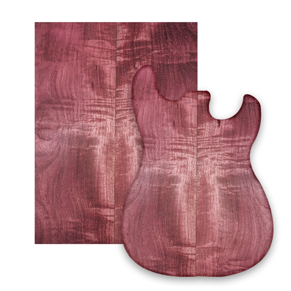 Flame-Purpleheart-Drop-Tops Exotic Wood Zone