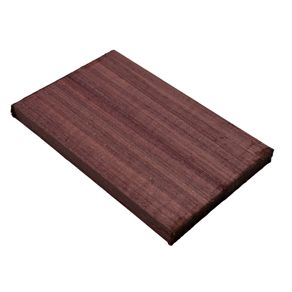 Flame Purpleheart Knife Scale Blank- 5 x 1-1/2 x 3/8 Inch- Handle Material for Knives, Tools, and Grips (Bookmatched)