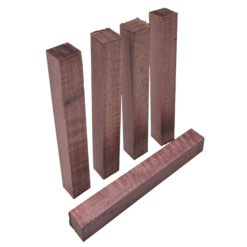 Flame Purpleheart Wood Pen Blanks