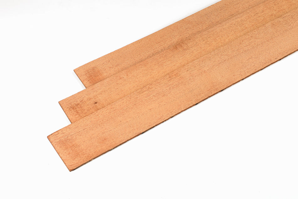 Pack of 10 Pieces, Indian Mahogany Thin Sawn Lumber Board Blank - 1/8"x 3" x 18"