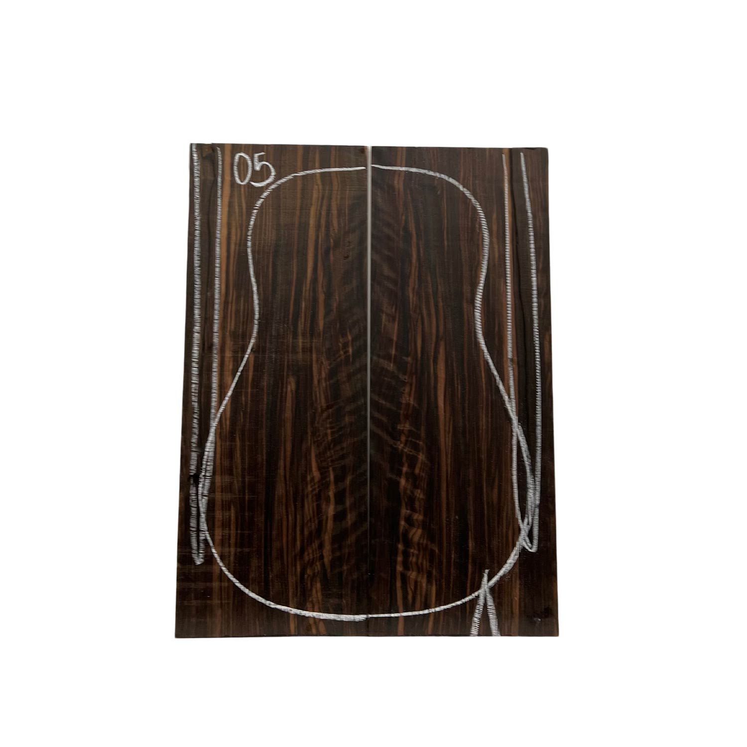 Macassar Ebony Classical Guitar Back Sets 