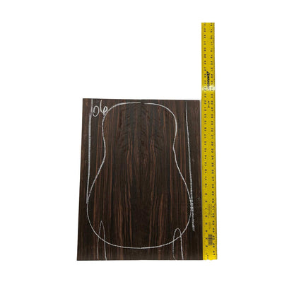 Macassar Ebony Classical Guitar Back Sets 