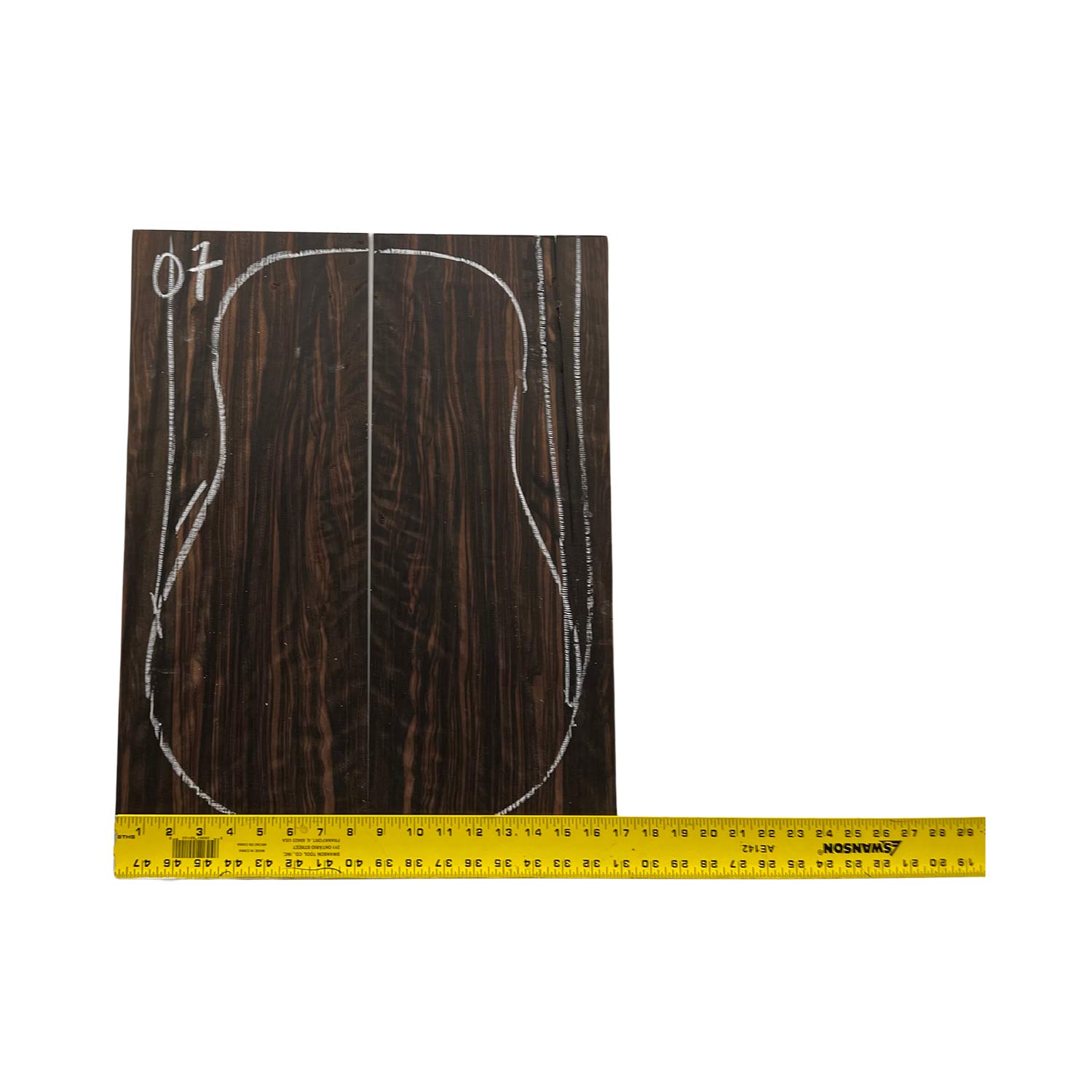 Macassar Ebony Classical Guitar Back Sets 