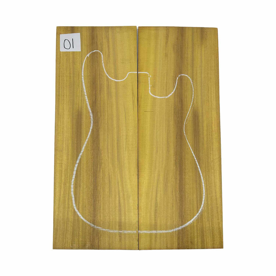 Tapas abatibles para guitarra Bocote Bookmatched 21" x 7" x 1/4"