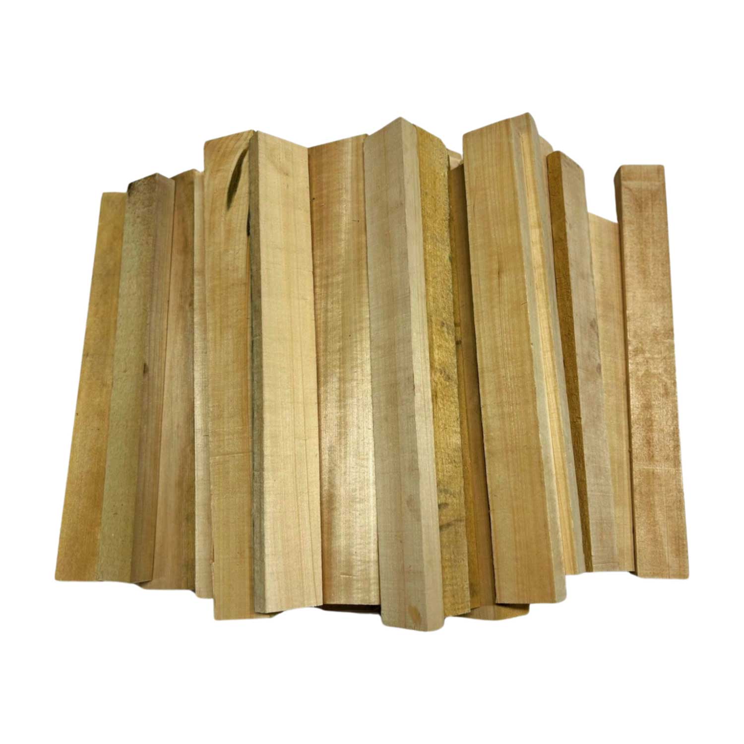 Box of Basswood Thin Stock Lumber Scrap Cutoff Boards