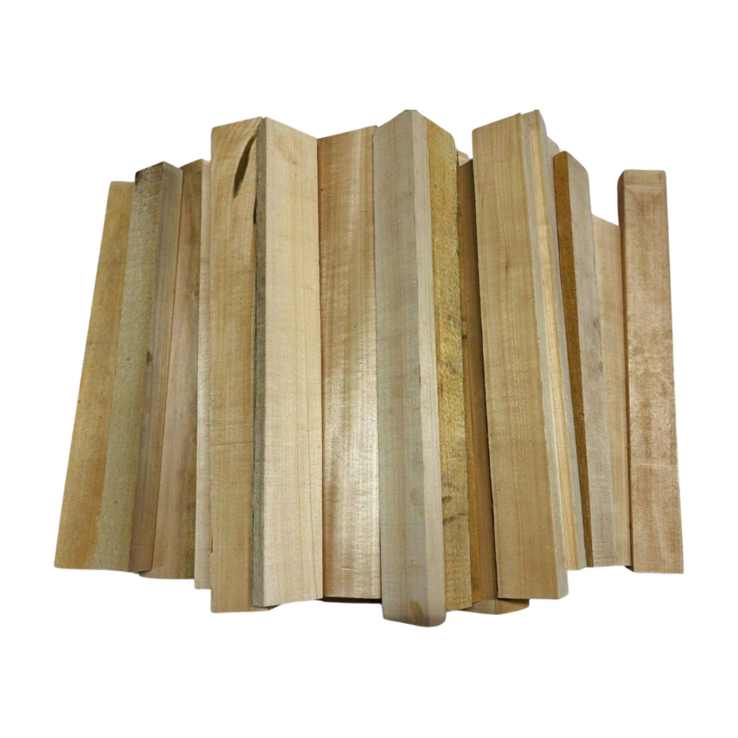 Box of Basswood Thin Stock Lumber Scrap Cutoff Boards