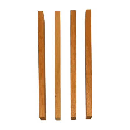 Mixed Wood Species Valet Tray Set  - 8″ x 1 1/4″ x 3/8″ (4 pieces)