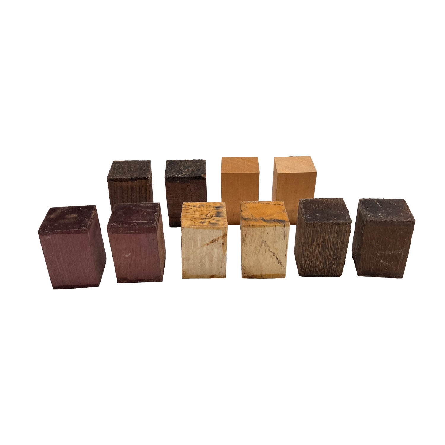 Pack of 10, Bottle Stopper Blanks/Turning Blanks 2” x 2” x 3” ( Rosewood,Tamarind,Black Palm,Purpleheart ,Mahogany) - Exotic Wood Zone - Buy online Across USA 