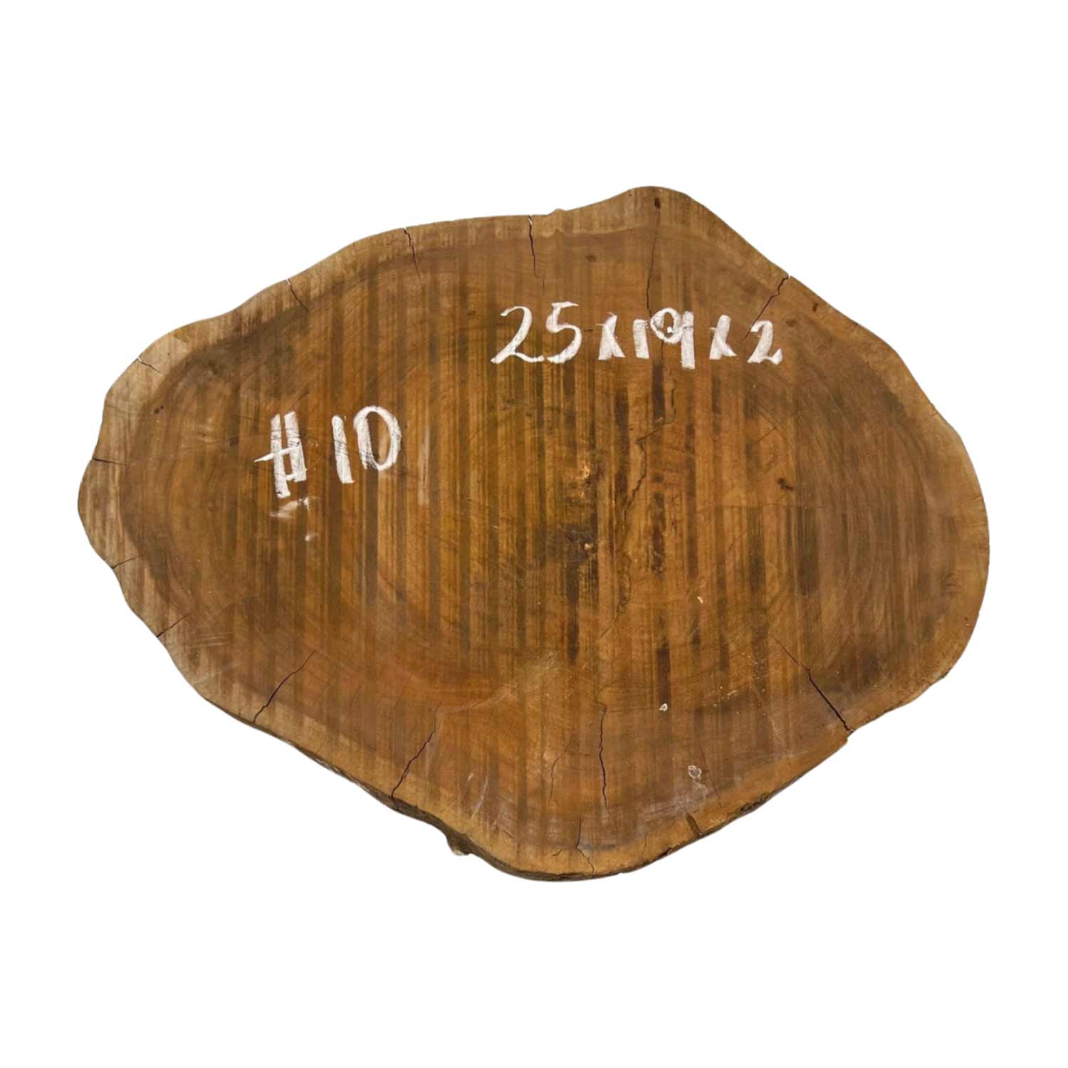 Hermosas y raras losas/galletas de borde vivo de madera negra africana - 24&quot;x24-1/2&quot;x3&quot;, 