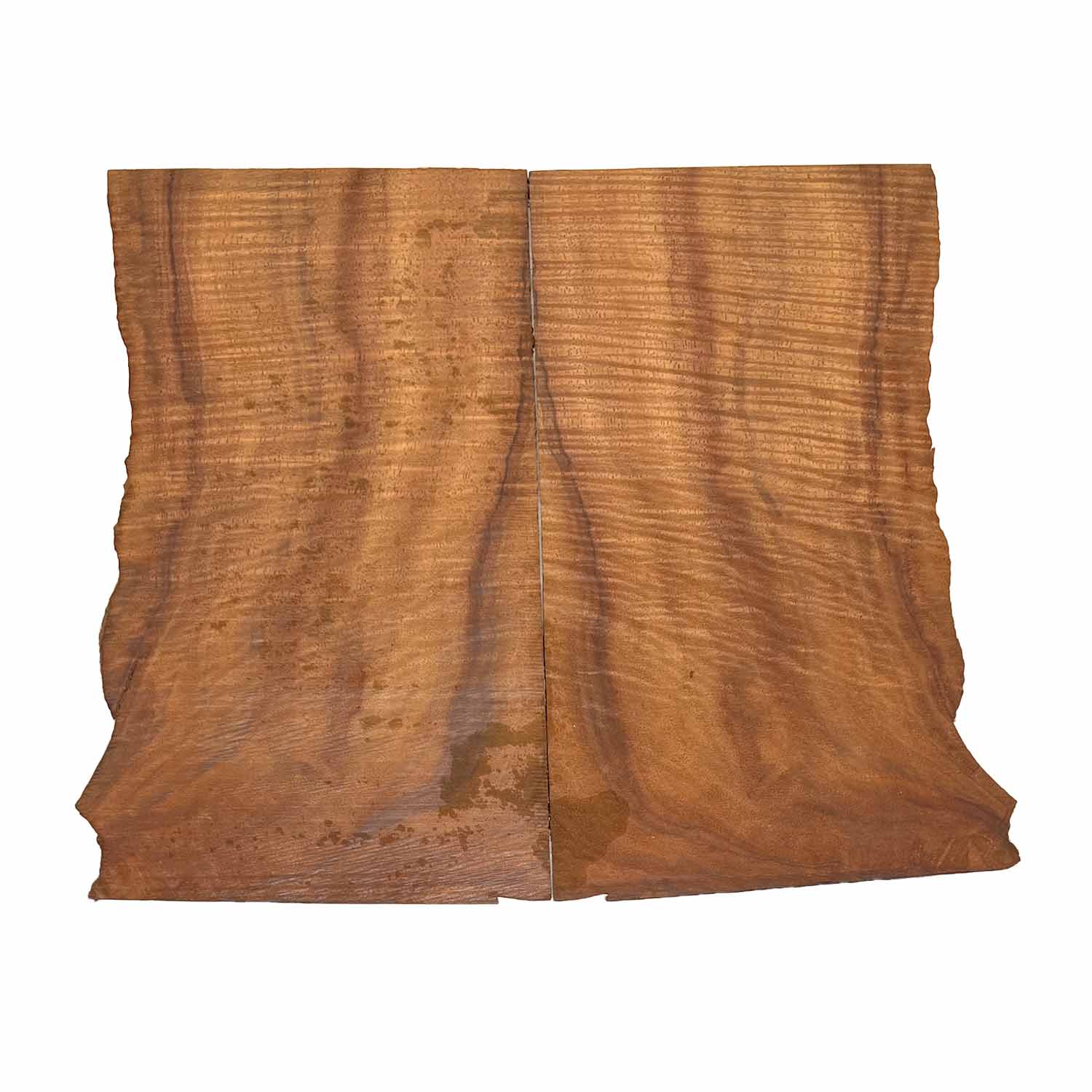 Flame Koa Bookmatched Thin Lumber 10-1/2" x 6" x 1/8" - 2 pieces #1001 - Exotic Wood Zone 