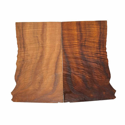 Flame Koa Bookmatched Thin Lumber 10-1/2&quot; x 6&quot; x 1/8&quot; - 2 pieces 