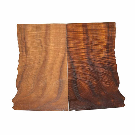 Flame Koa Bookmatched Thin Lumber 10-1/2" x 6" x 1/8" - 2 pieces #1001 - A - Exotic Wood Zone 