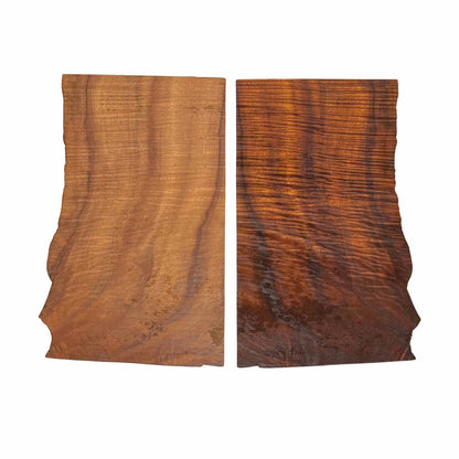 Flame Koa Bookmatched Thin Lumber 10-1/2&quot; x 6&quot; x 1/8&quot; - 2 pieces 