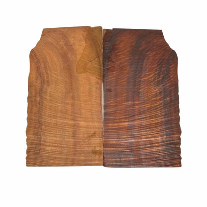 Flame Koa Bookmatched Thin Lumber 10-1/2&quot; x 6&quot; x 1/8&quot; - 2 pieces 