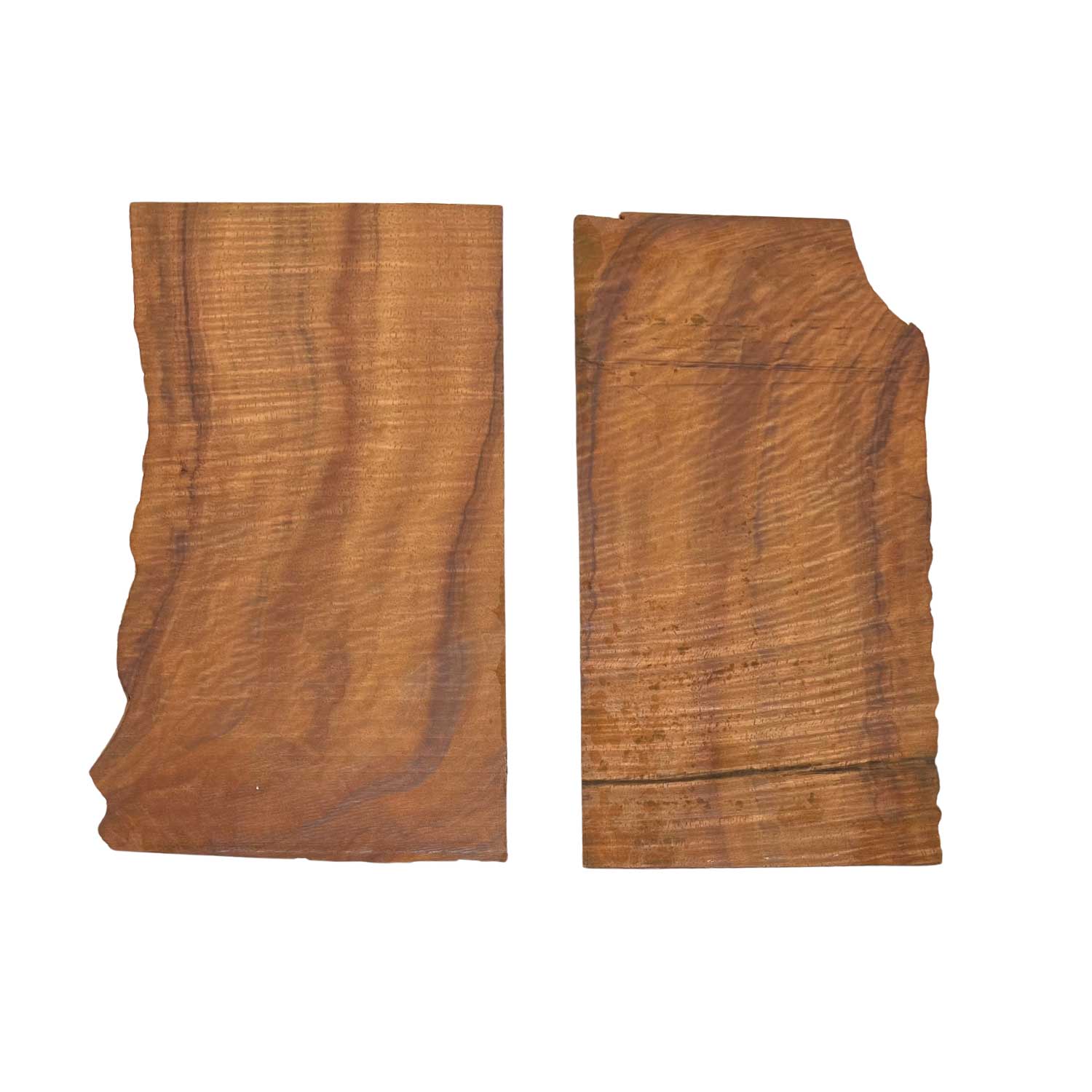 Flame Koa Bookmatched Thin Lumber - 2 pieces 