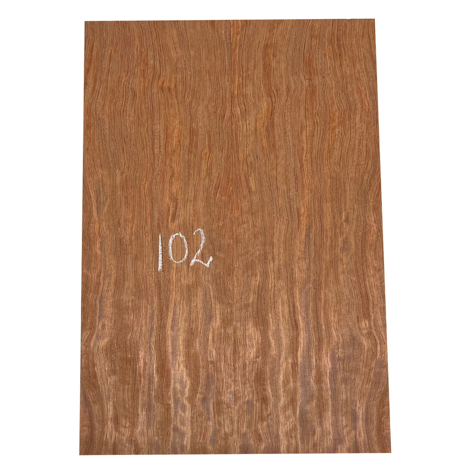 Bubinga Bookmatched Drop Tops para guitarra 21" x 7-3/4" x 5/8" #10