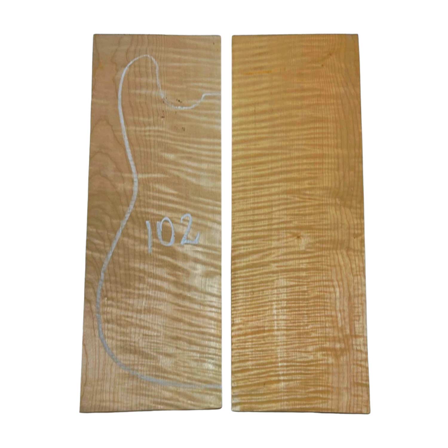 Granadillo Bookmatched Drop Tops para guitarra 21&quot; x 7&quot; x 1/4&quot;