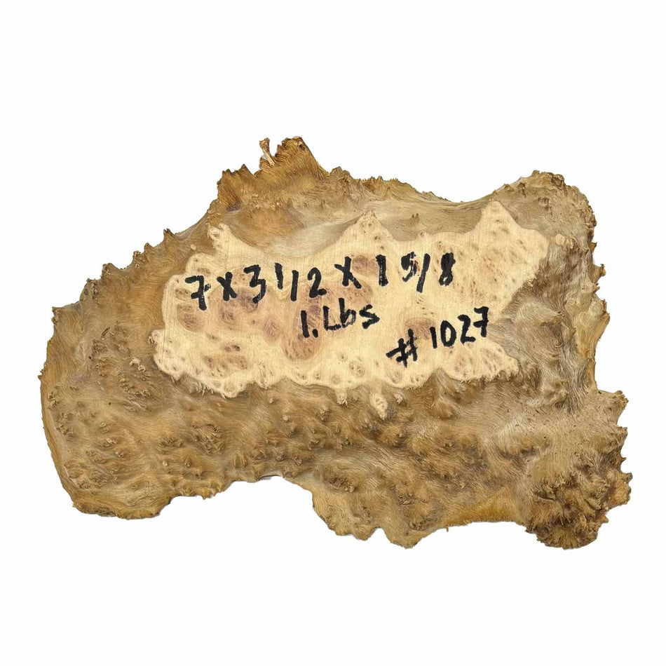 Red Mallee Slab/Cookies - 7" x 3-1/2" x 1-5/8" #1027 Exotic Wood Zone 